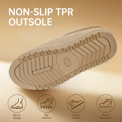 Women's Plush-Lined Slip-On Slippers