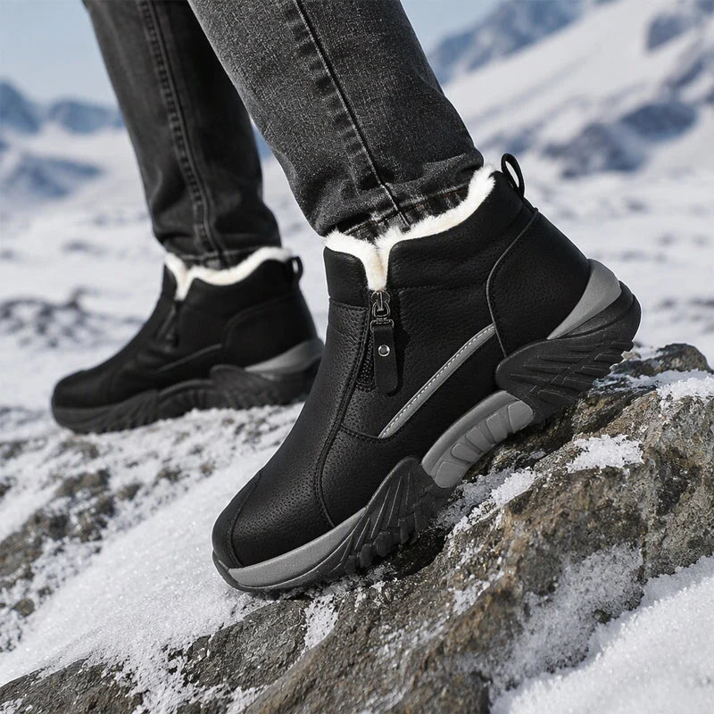 Men's Fleece-Lined Side Zip Winter Boots