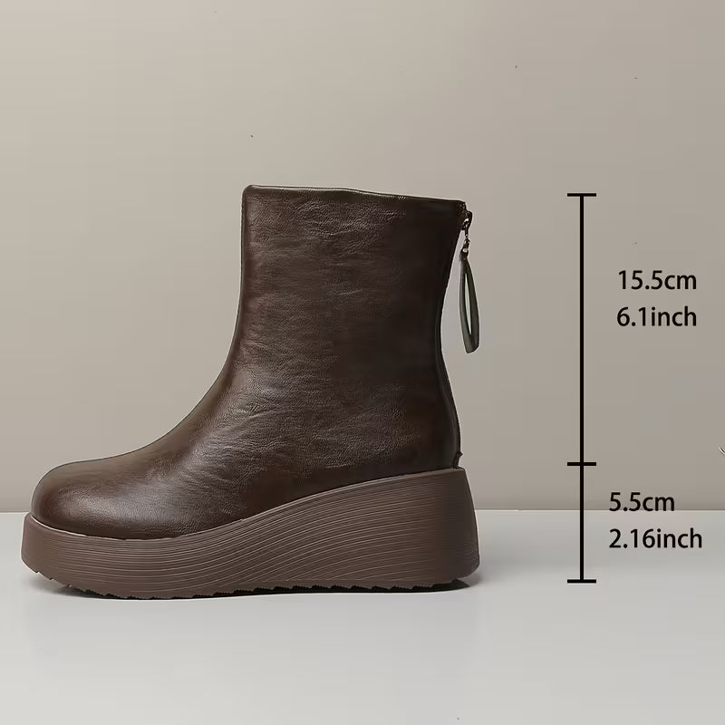 Women's Platform Wedge Ankle Boots