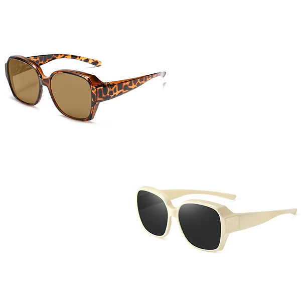 Polarised Round Cat-Eye Sunglasses