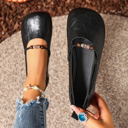 Women's Beaded Strap Casual Flats