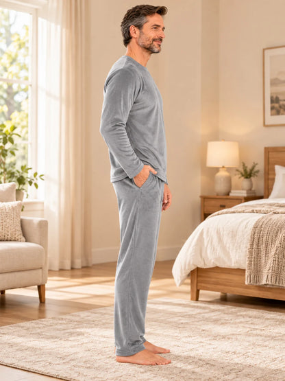 Men's Soft Velvet Pyjama Set