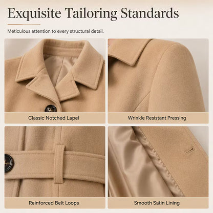 Women's Tailored Single-Breasted Coat