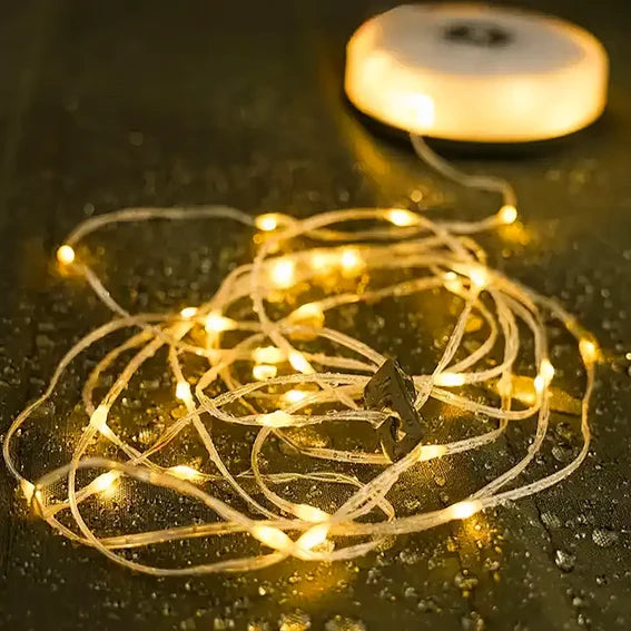 Portable Retractable LED Camping & Decorative String Lights