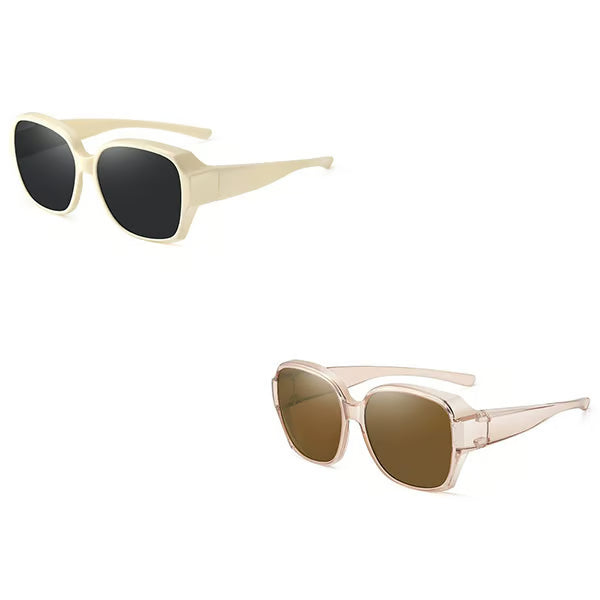 Polarised Round Cat-Eye Sunglasses