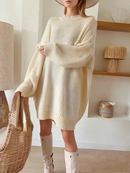 Women's Cosy Relaxed Knit Jumper Dress