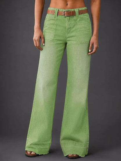 Women's High-Waisted Wide-Leg Jeans