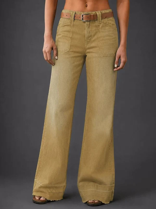 Women's High-Waisted Wide-Leg Jeans