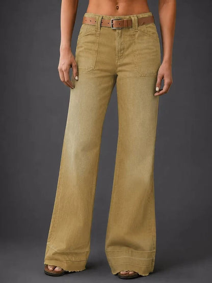 Women's High-Waisted Wide-Leg Jeans