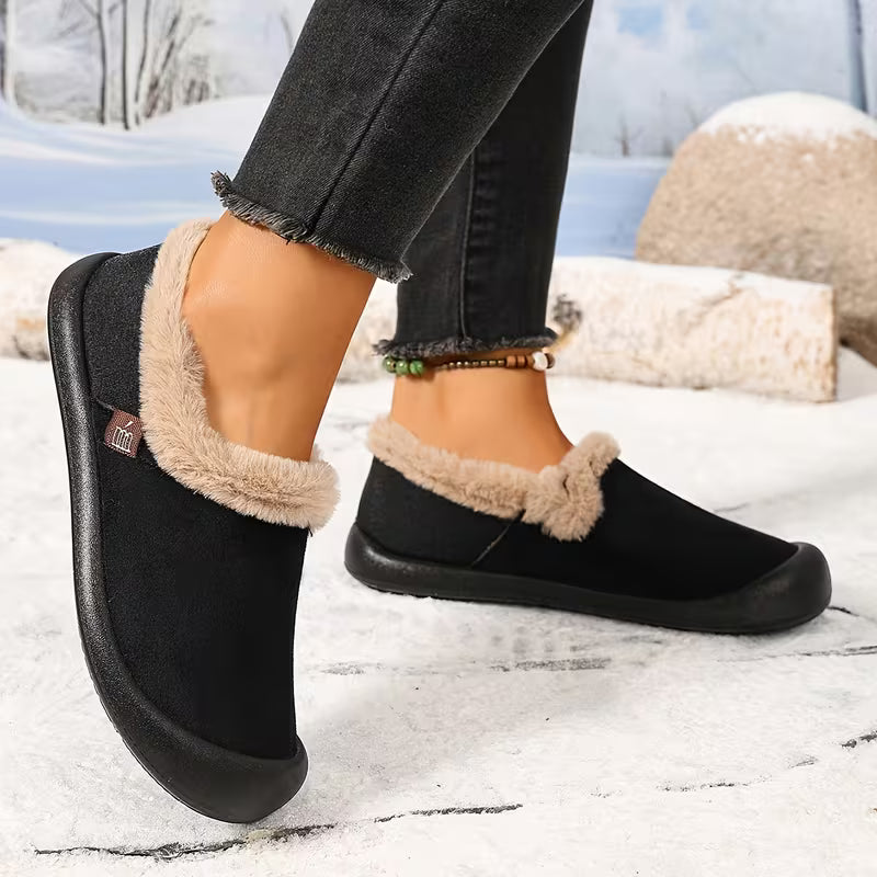 Women's Plush Trim Winter Slippers