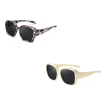 Polarised Round Cat-Eye Sunglasses