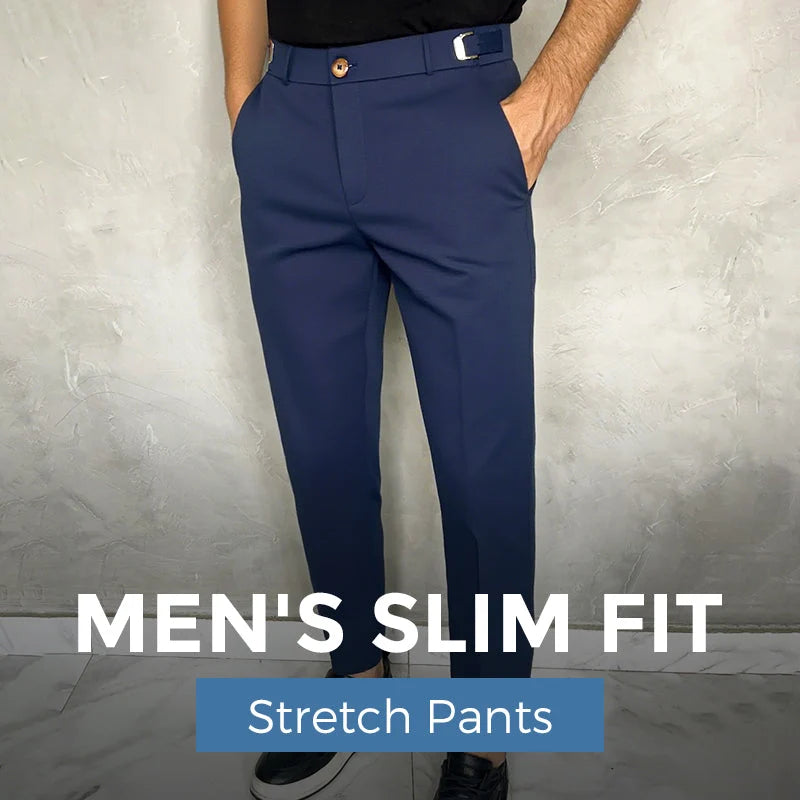Men's Stretch Slim-Fit Trousers