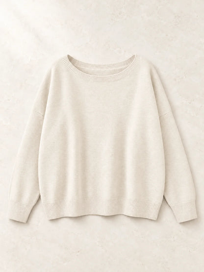 Women's Relaxed Round Neck Knit Jumper