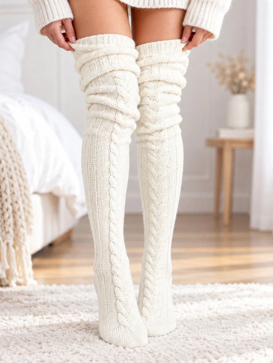 Women's Over-the-Knee Knit Boot Socks