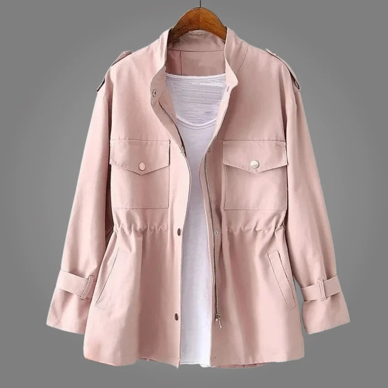 Women's Drawstring Waist Utility Jacket
