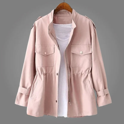 Women's Drawstring Waist Utility Jacket