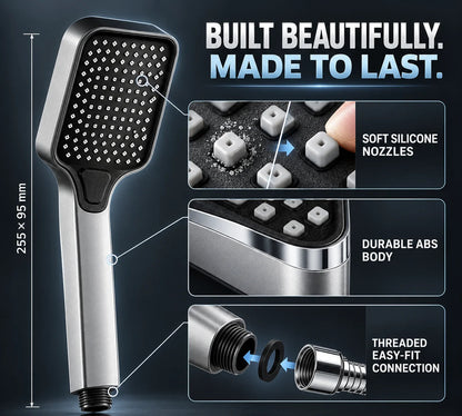 4-Mode Wide Face Shower Head