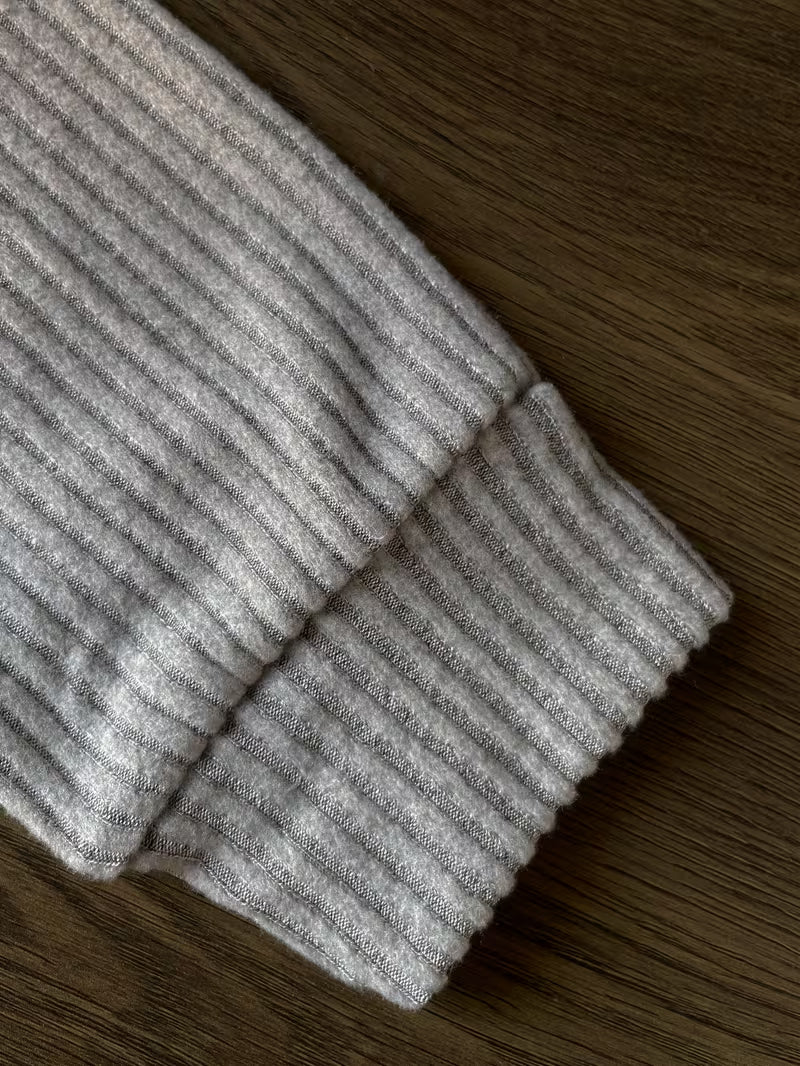 Men's Ribbed Crew Neck Pullover