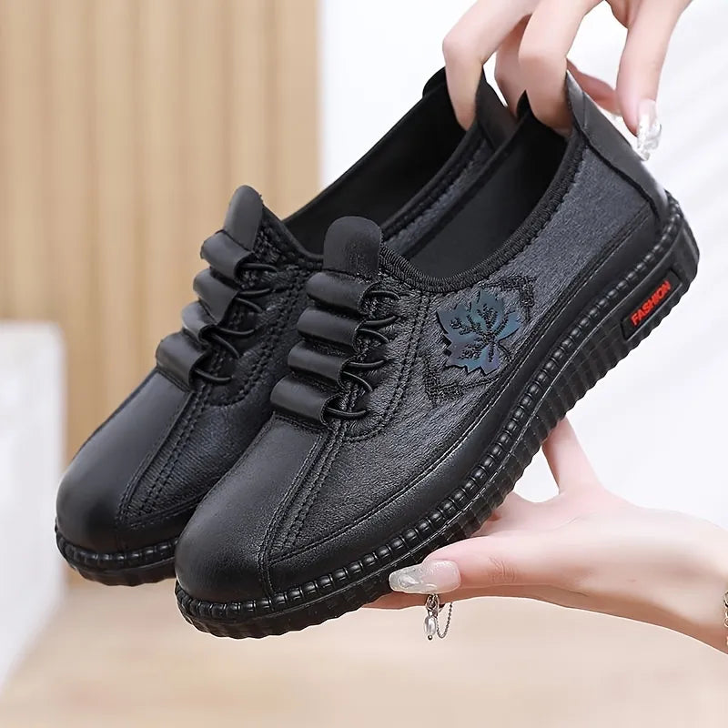 Women's Embossed Slip-On Loafers