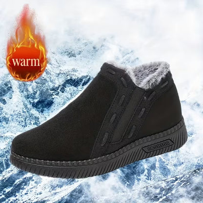 Women's Plush-Lined Slip-On Ankle Boots