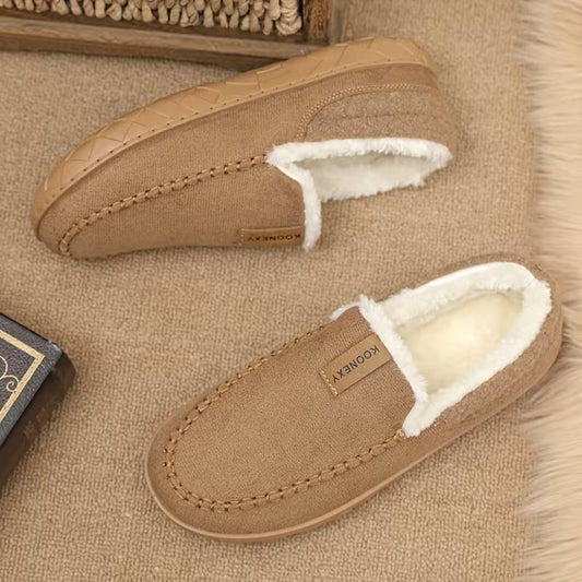 Men's Plush-Lined Slip-On Loafers