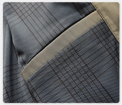 Men's Stand Collar Zip-Up Jacket