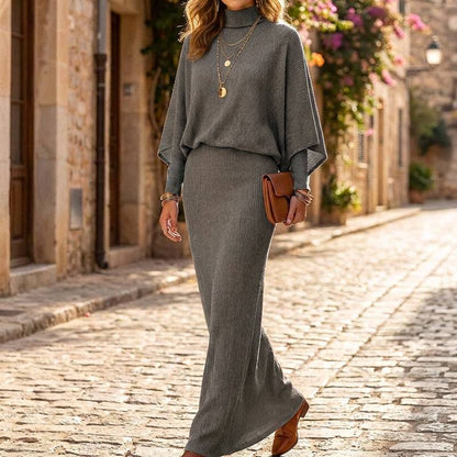 Women's Batwing Top & Maxi Skirt Set