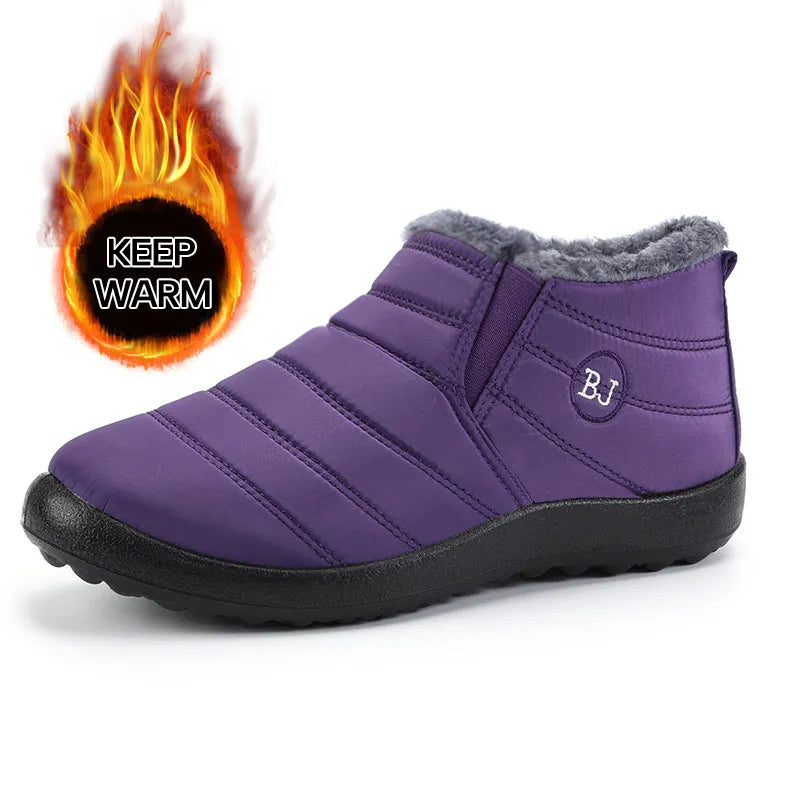 Women's Plush-Lined Winter Ankle Boots
