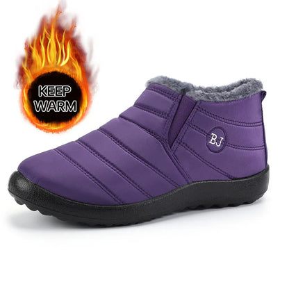 Women's Plush-Lined Winter Ankle Boots