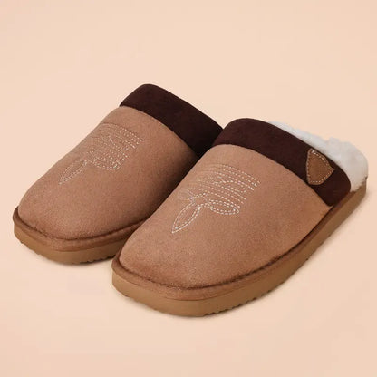 Western Plush Cowboy Slippers