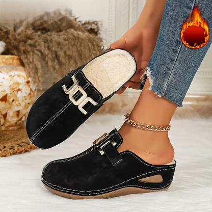 Women's Buckle Detail Slip-On Clogs
