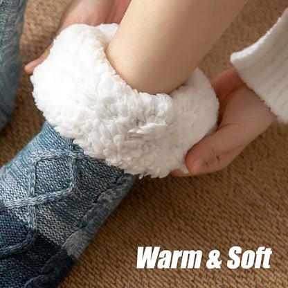 Women's Cosy Cable Knit Slipper Socks