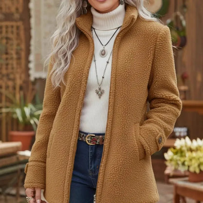 Women's Sherpa Fleece Zip-Up Jacket