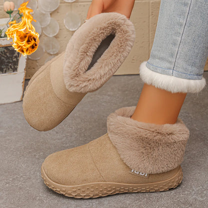 Women's Cosy Plush-Lined Winter Mules