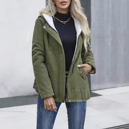 Women's Stud Detail Hooded Jacket