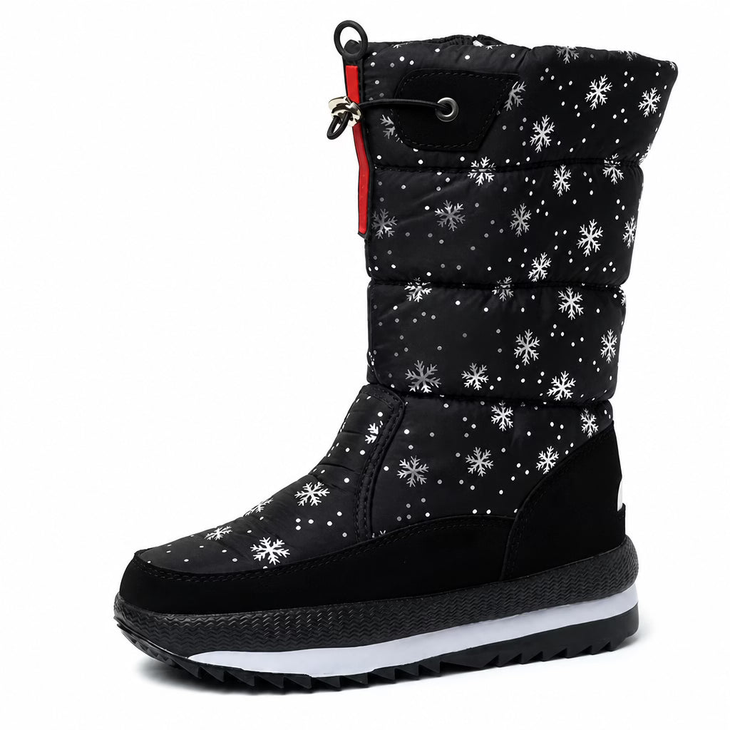 Women's Cosy Snowflake Fleece-Lined Winter Boots