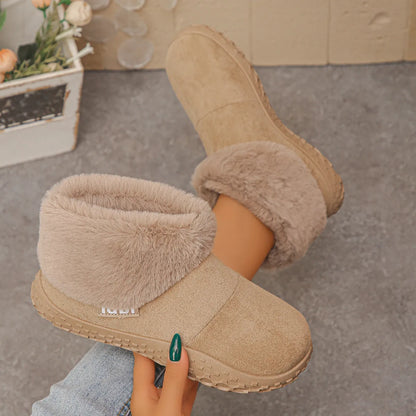 Women's Cosy Plush-Lined Winter Mules