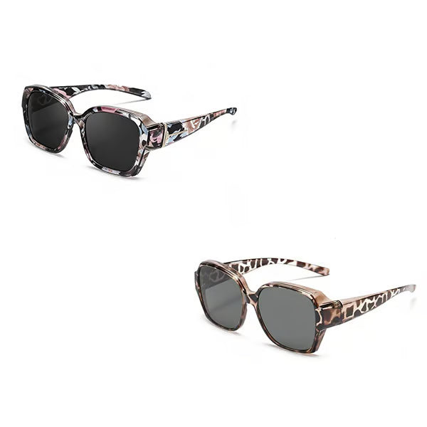 Polarised Round Cat-Eye Sunglasses