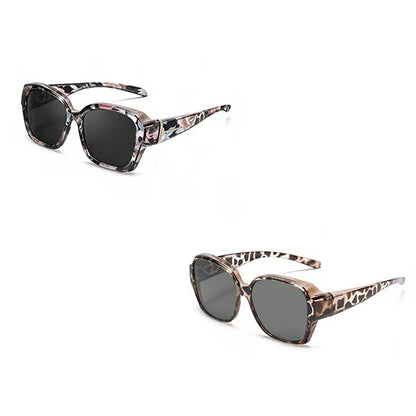 Polarised Round Cat-Eye Sunglasses