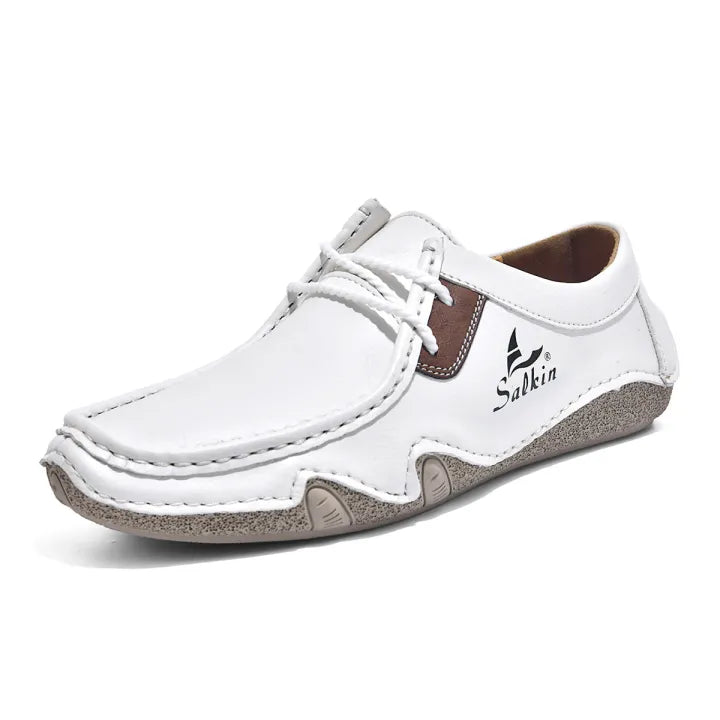 Men's Hand-Stitched Wide Fit Loafers