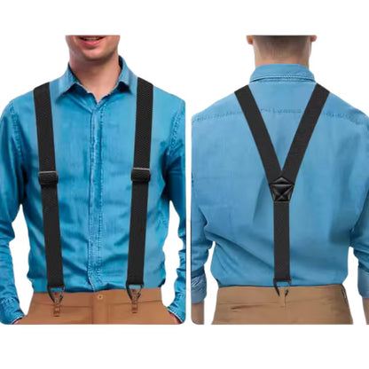 Men's Adjustable X Back Suspenders