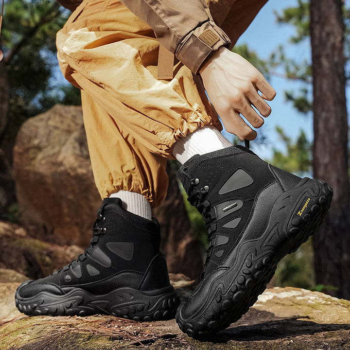 Men's Rugged High-Top Hiking Boots
