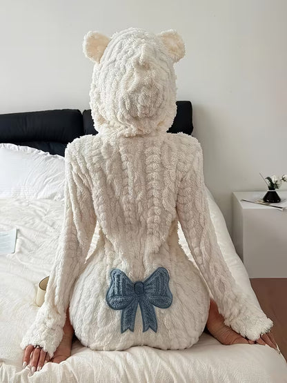 Women's Animal Hooded Winter Bodysuit