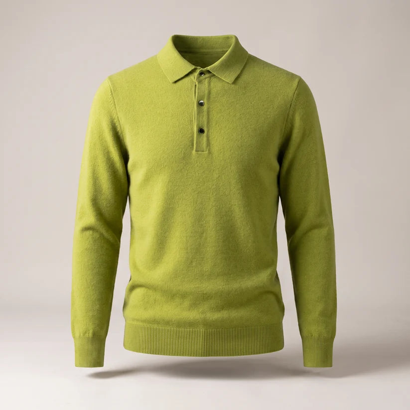 Men's Classic Polo Knit Jumper