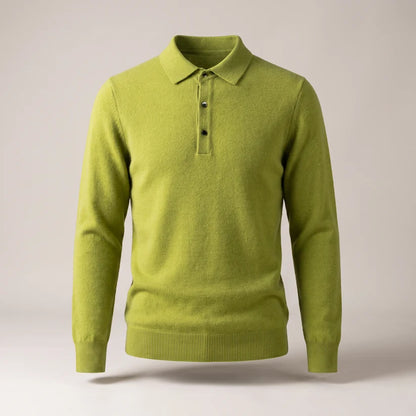 Men's Classic Polo Knit Jumper