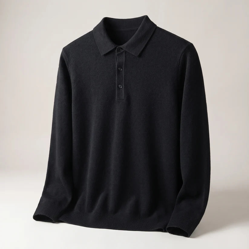 Men's Classic Polo Knit Jumper