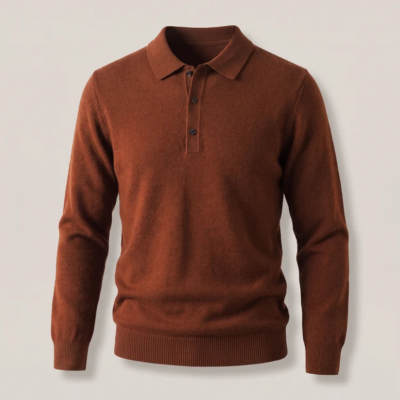 Men's Classic Polo Knit Jumper