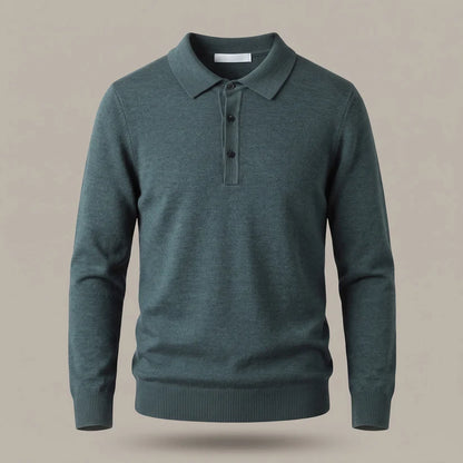 Men's Classic Polo Knit Jumper
