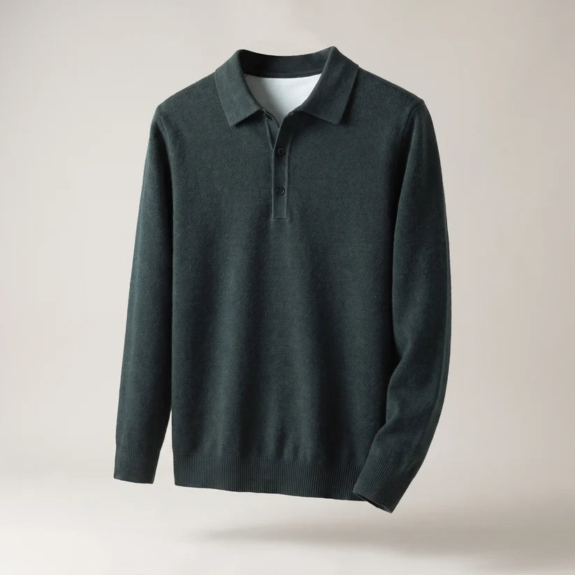 Men's Classic Polo Knit Jumper