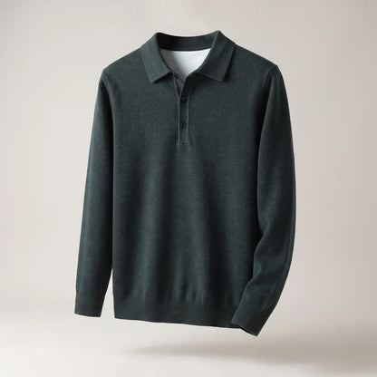 Men's Classic Polo Knit Jumper